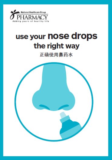 Use your nose drops the right way