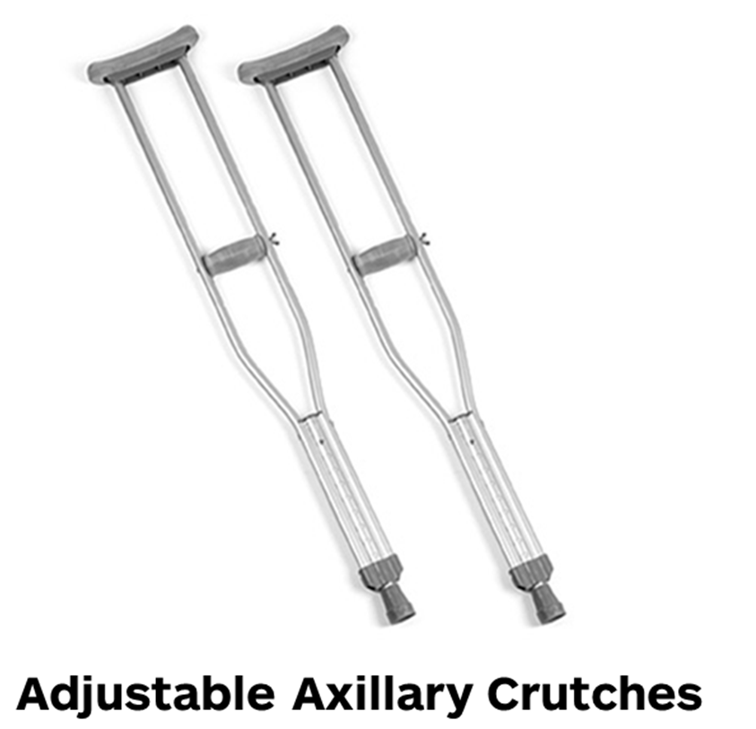Adjustable Axillary Crutches